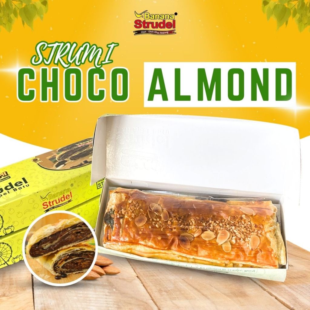 

STRUMI (Strudel Ukuran Mini) Varian Choco Almond Peanut Oleh-Oleh Khas Malang Oleh-Oleh Jawa Timur