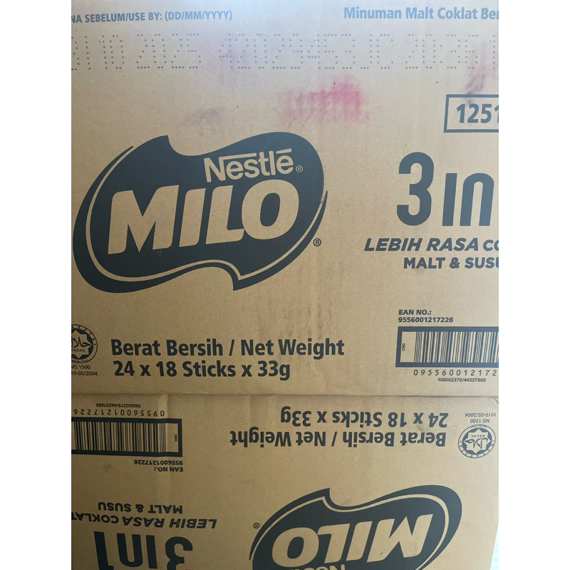 

Milo 3in1 18stick