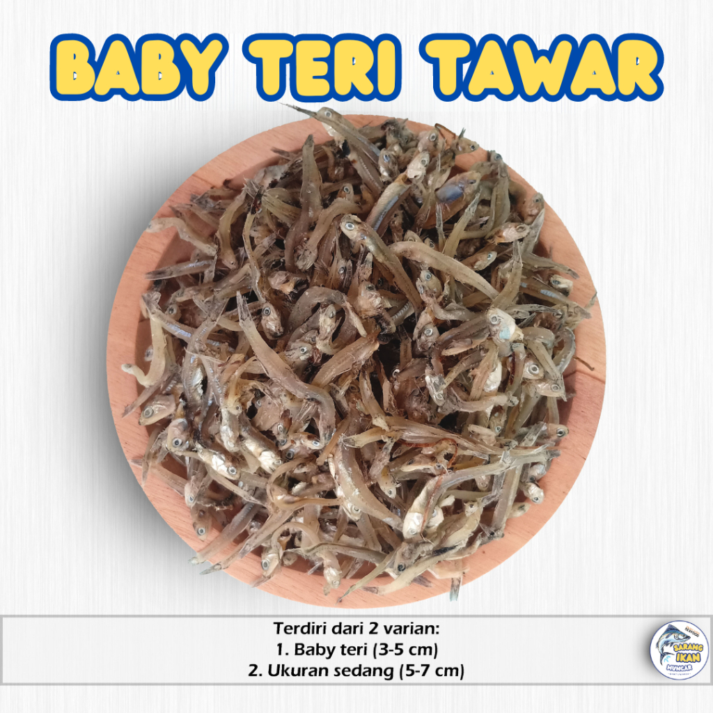 

BABY TERI KERING TAWAR SUPER TERMURAH 100/250/500 gram
