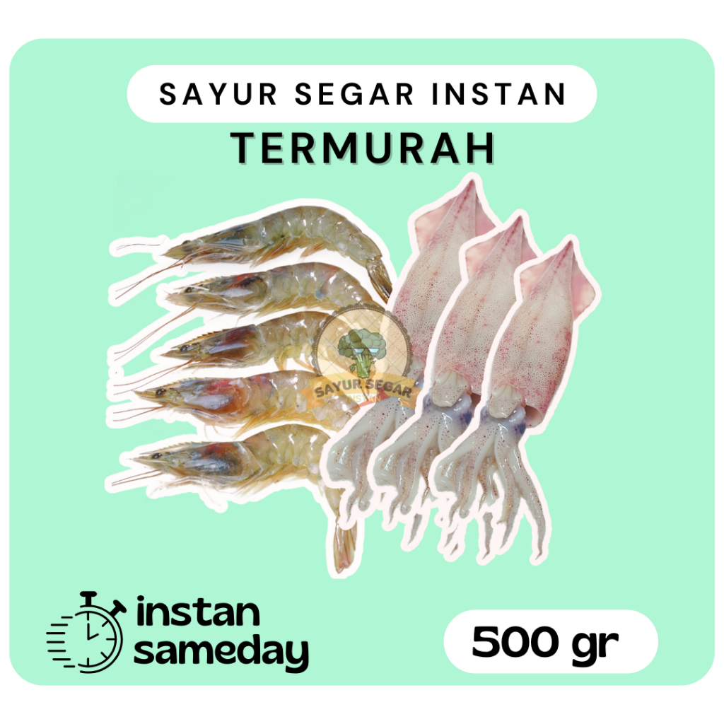 

Cumi / Udang Fresh 500gr Free Box