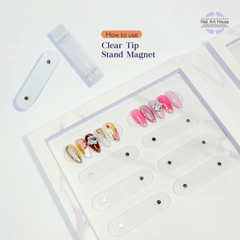 

NAIL ART HOUSE Magnetic Acrylic Tip Stand (Besar)