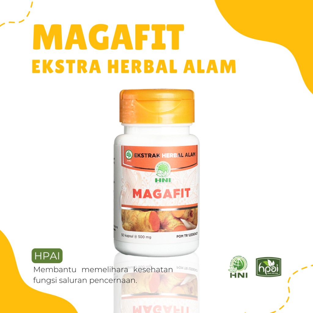 OBAT HERBAL MAAG GERD ASAM LAMBUNG MAGAFIT HNI HPAI ORIGINAL