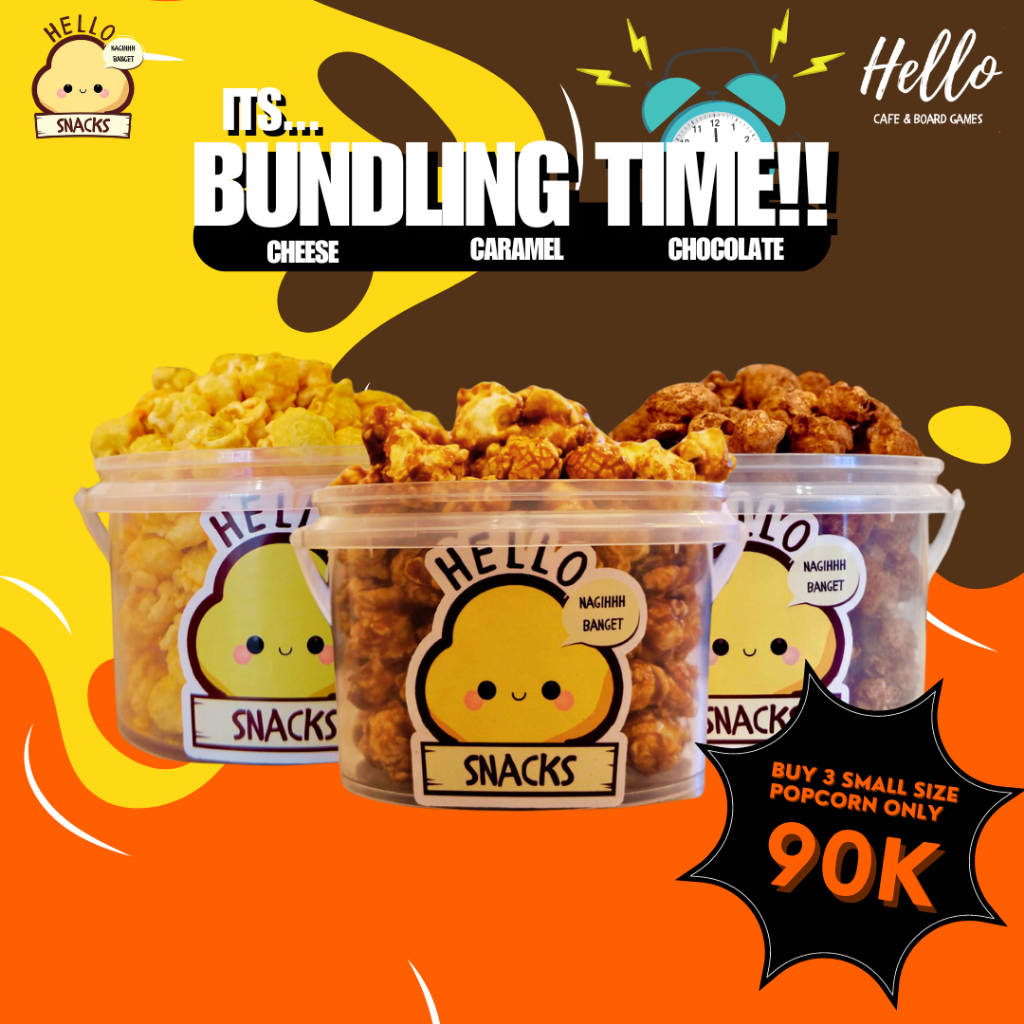 

3C(Caramel,Cheese,Chocolate) Popcorn Hello! - Toples Small