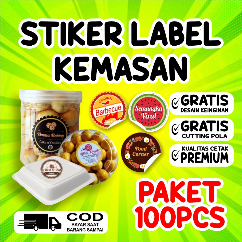 

STIKER LABEL KEMASAN PAKET 500PCS STIKER CUSTOME UNTUK LABEL KEMASAN DENGAN NAMA SENDIRI