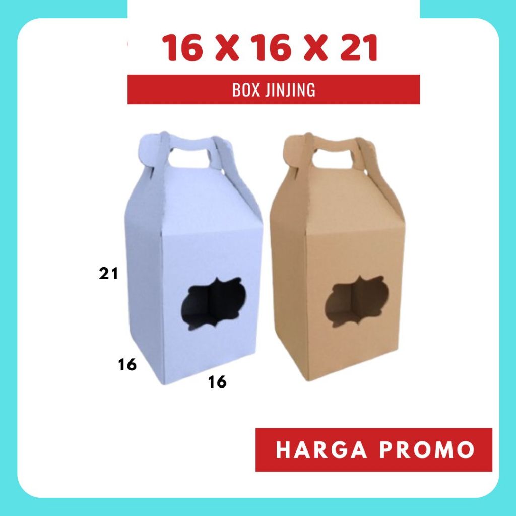 

Kardus Jinjing 16x16x21 Gable Box Dus Packing Kotak Kemasan Karton Souvenir Hampers Buah