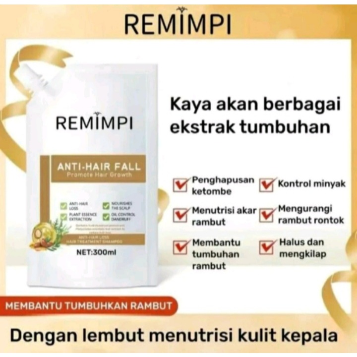 REMIMPI Shampo Anti Hair Fall Penumbuh Rambut Original