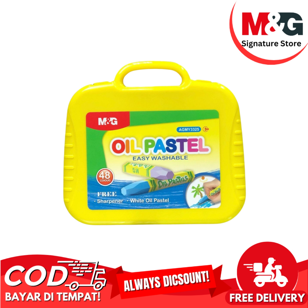 

Krayon Minyak M&G 48 Colours #AGMY3325 48 + 1 Warna Crayon Washable Free Sharpener And Drawing Tools