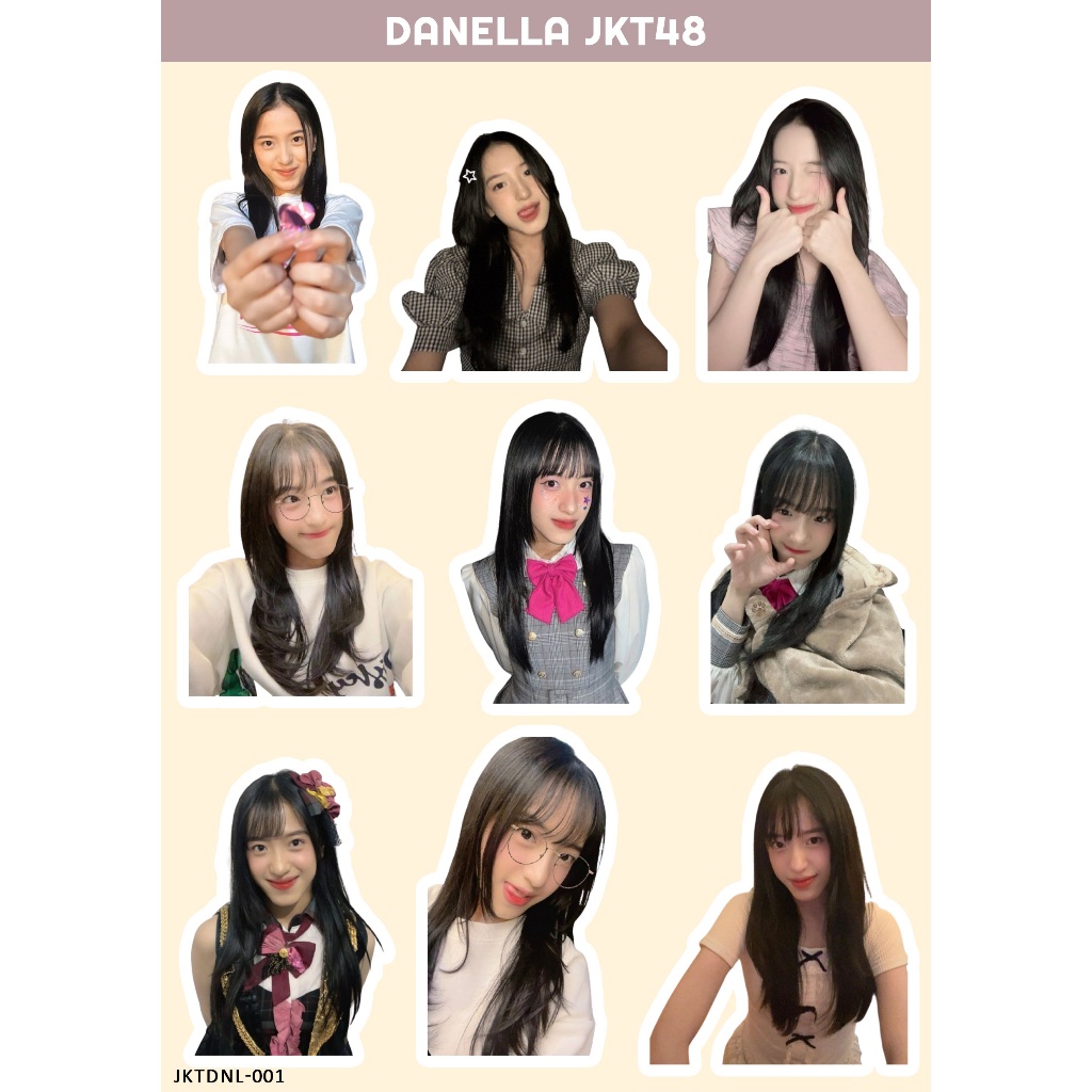 DANELLA STIKER JKT 48 I STIKER JKT 48 I JKT 48 NEW ERA I STIKER DANELLA JKT48 I STIKER HOLOGRAM JKT4