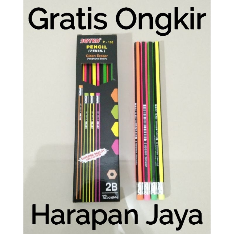 

Pensil 2B P-103 JOYKO Pensil Untuk Komputer Per Lusin ( ISI 12 PCS )