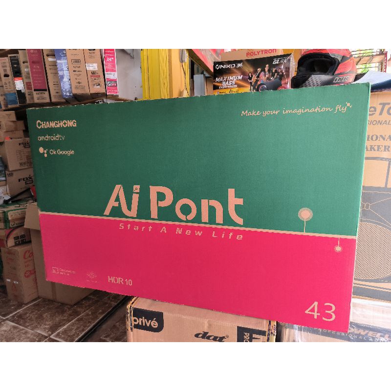 TV LED ANDROID CHANGHONG 43 INC FRAMLES