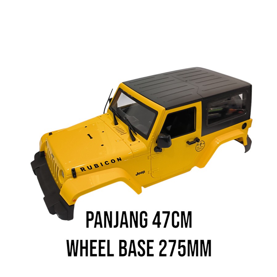 hard plastic body shell rc 1/10 RUBICON JEEP 275mm WB axial SCX10 D90