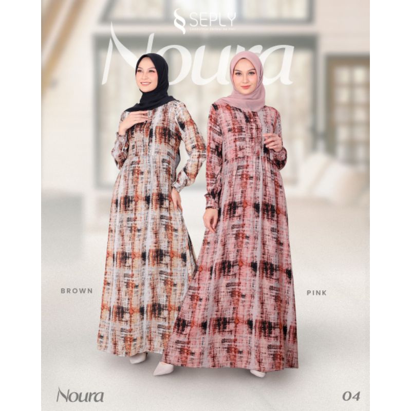Gamis Wanita Motif Noura 04 by Seply Official / Gamis Terbaru Noura Seply