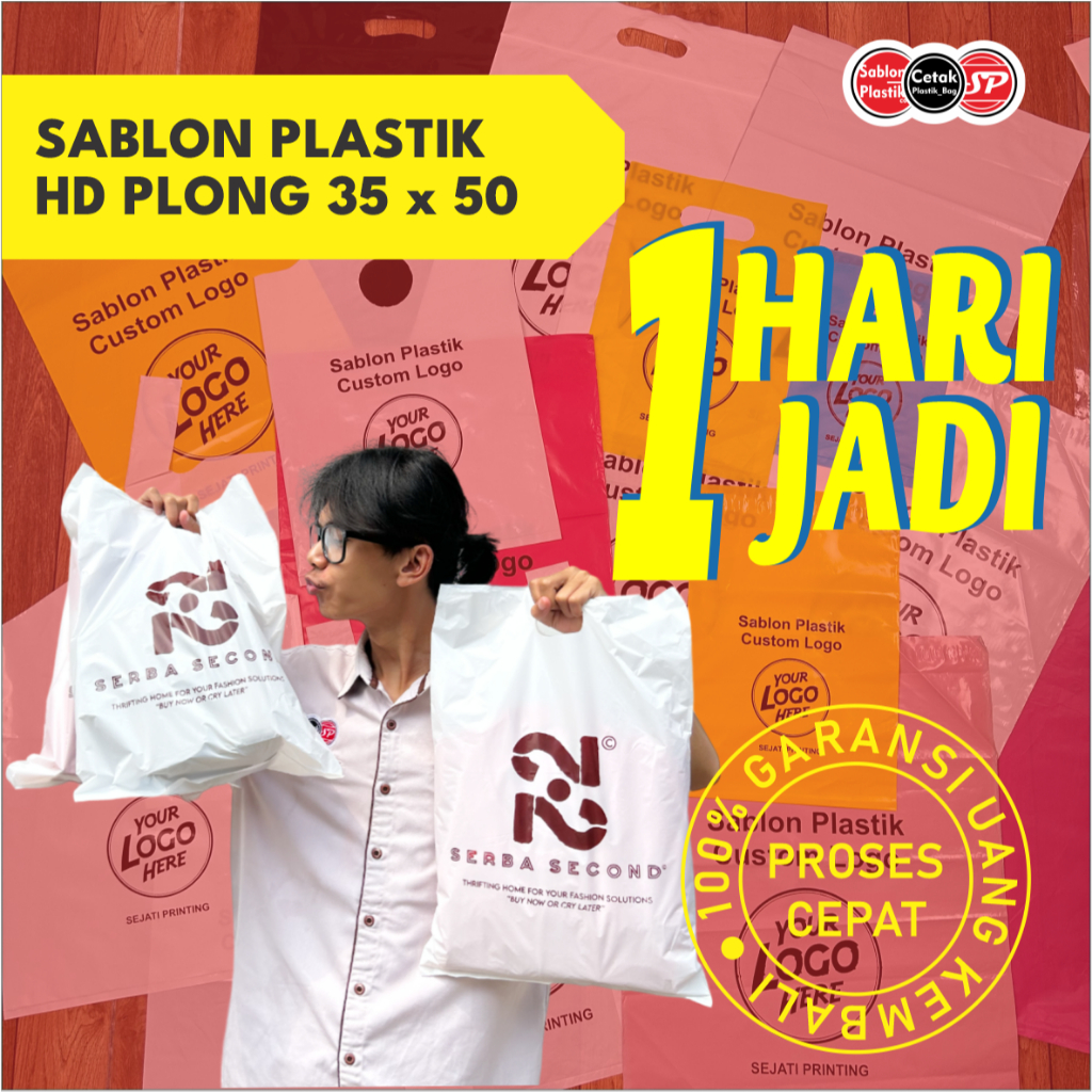 

Plastik Sablon Plong HD ukuran 35x50 FREE DESIGN bisa COD