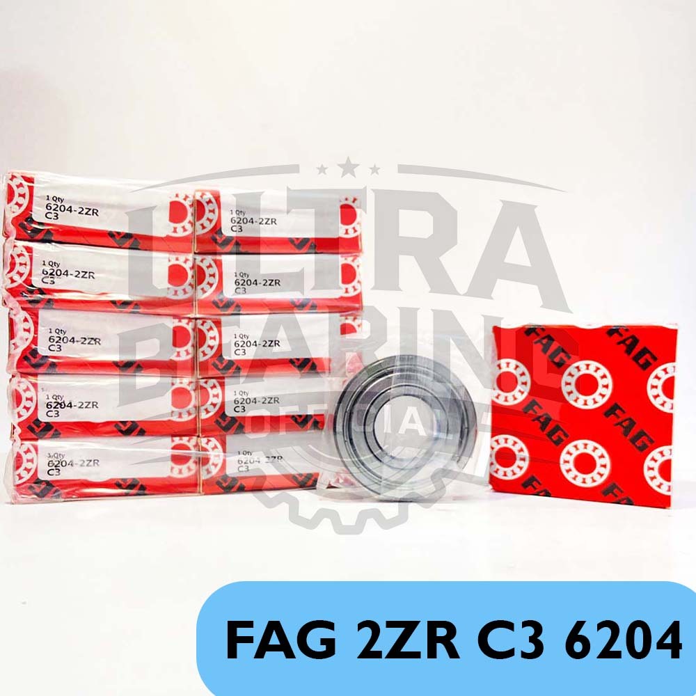 Ball Bearing FAG 6204 2ZR/C3 6204ZZ C3 Original 20x47x14