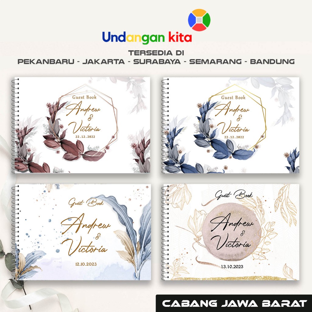 

Undangan Kita Bandung Buku Tamu Softcover Isi 300 Tamu ALL Series