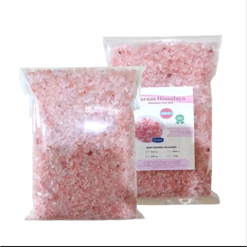 

Garam himalaya kasar himalayan pink salt coarse 1Kg