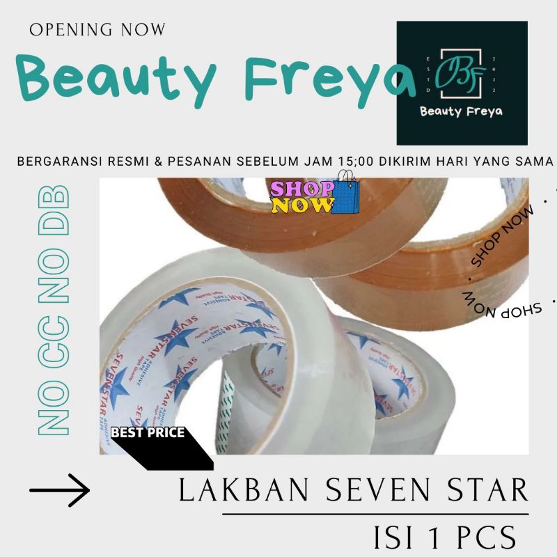 

Lakban SEVEN STAR 45mm x 100 Yard Bening Coklat 1pcs