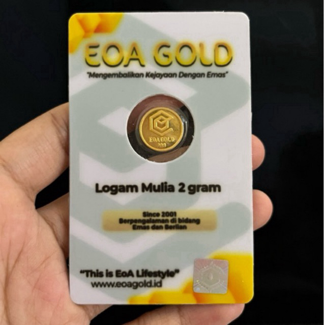 EOA GOLD 2 GRAM ORIGINAL SERTIFIKAT/KWITANSI