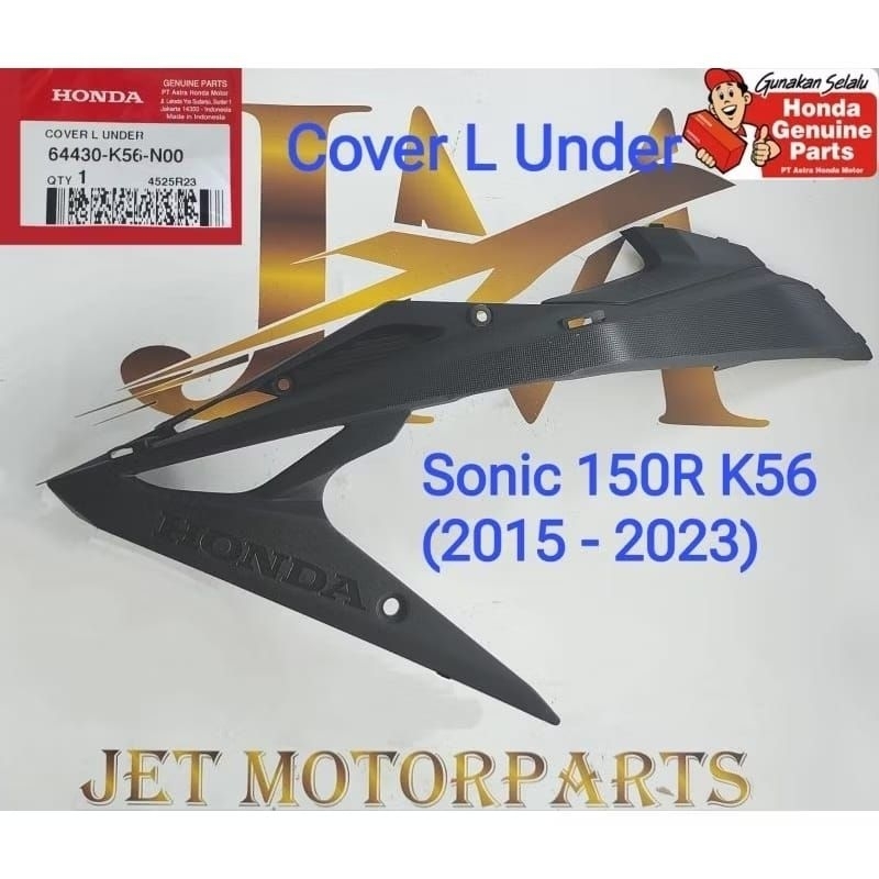 Cover L / R Under Sambungan Bawah Sayap Kiri / Kanan Sonic 64430K56N00 Asli Ori Honda AHM
