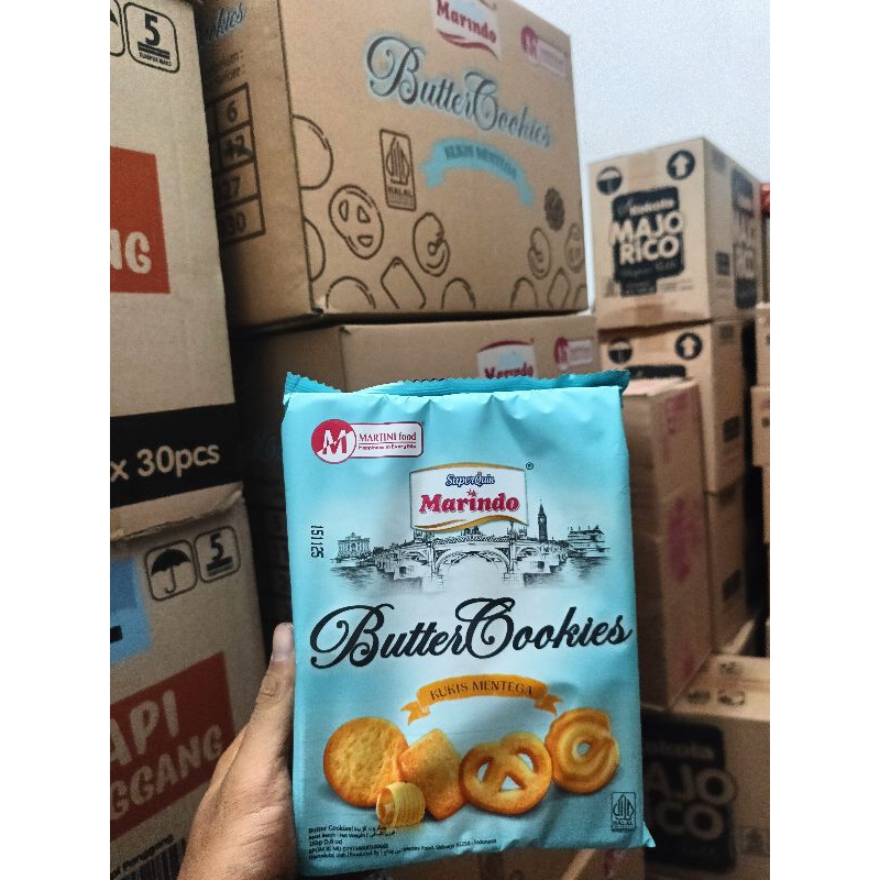 

marindo butter cookies 165g 1 karton isi 24