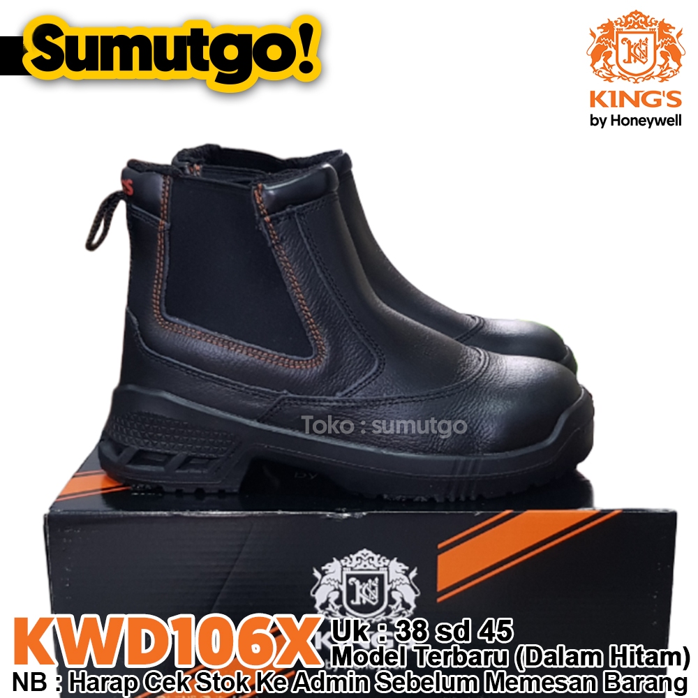 DISKON KINGS BY HONEYWELL KWD 106 X ORIGINAL / SEPATU PENDEK HITAM KWD106X / SAFETY SHOES KWD106 X