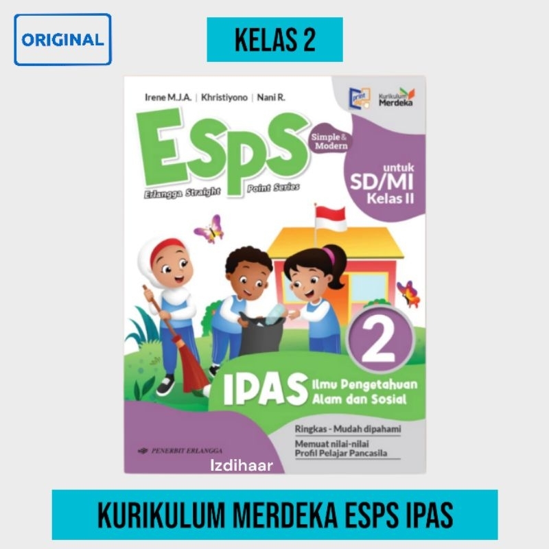 Buku Kurikulum Merdeka ESPS Kelas 2 IPAS - Erlangga