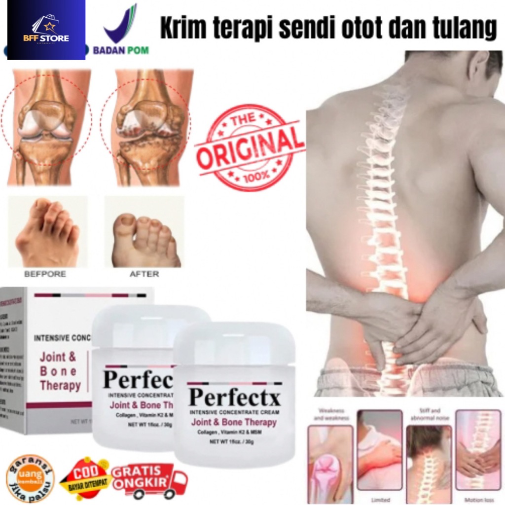 Cream perfectx ORIGINAL Obat Asam Urat Terapi Pereda Nyeri Sendi dan Tulang Lutut Sendi Kaki Tangan 