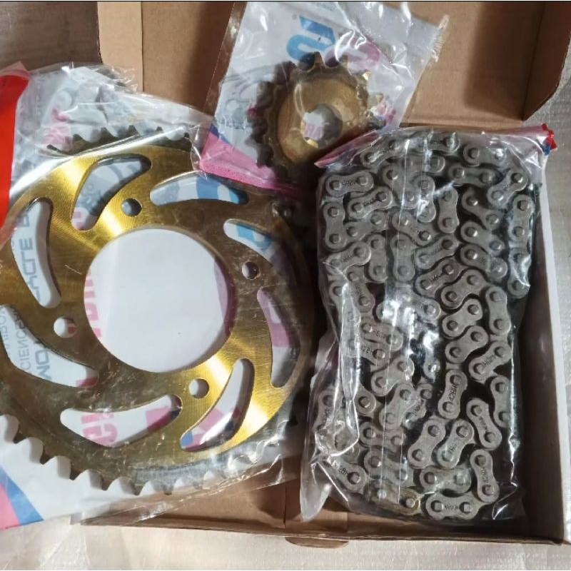 Gear gir set Yamaha Vega R new rantai satu set ukuran 15T/35T