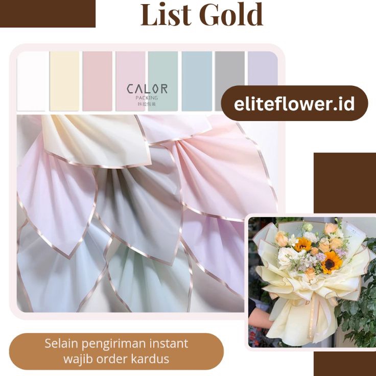 

Hadir Terunik Grosir Flower wrapping paper kertas buket bunga cellophane kertas bucket