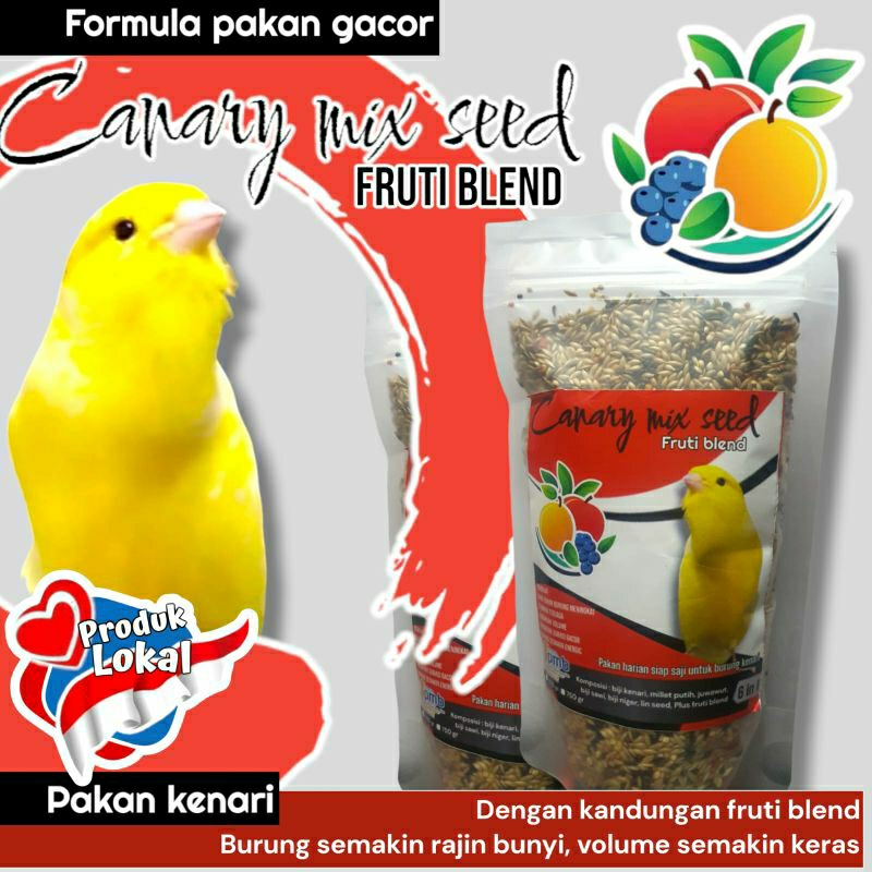 pakan kenari harian gacor plus fruti blend canary mix seed 250gr PMB