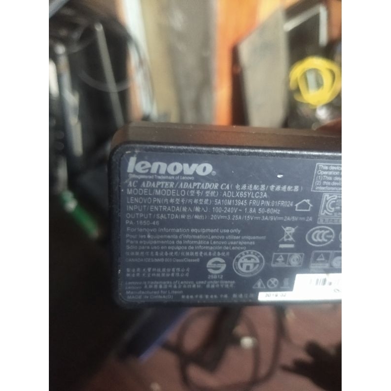 charger laptop lennovo type c