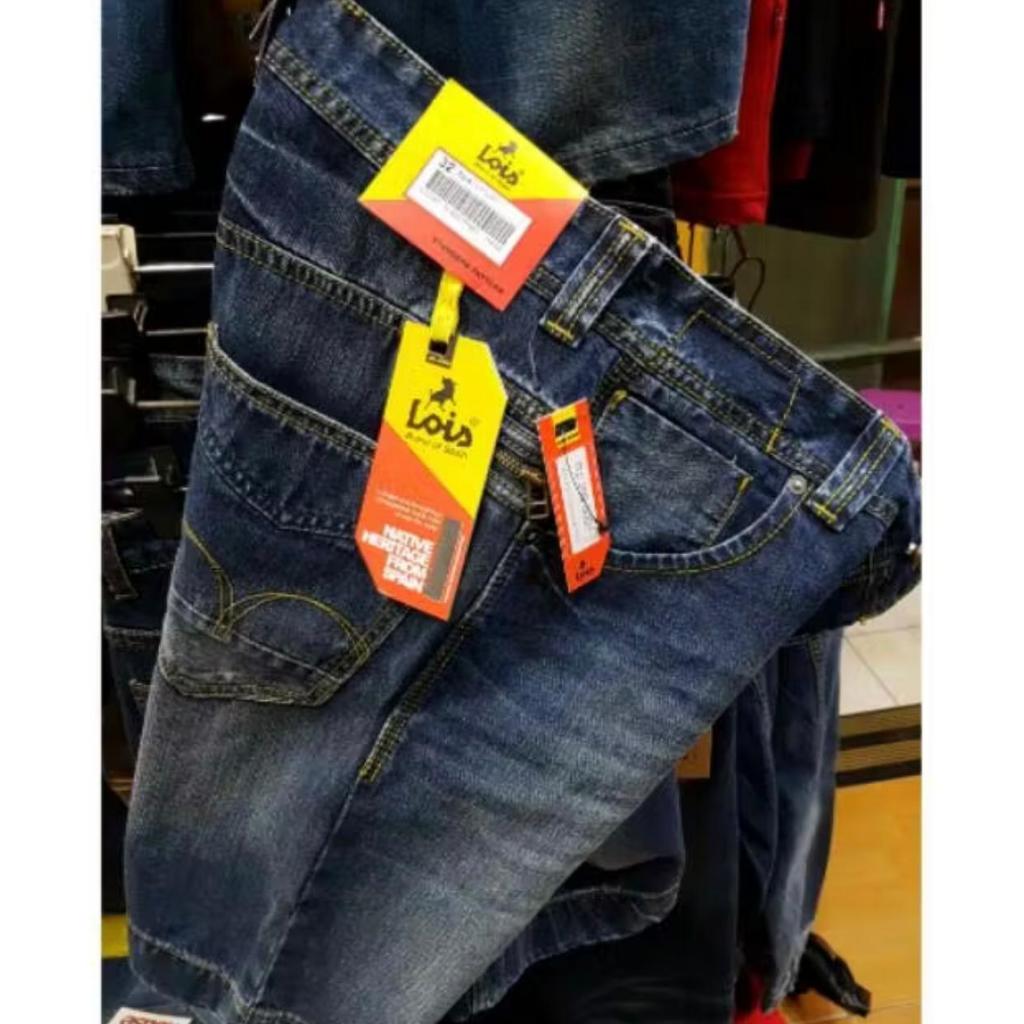 CELANA PENDEK PRIA JEANS LOIS / Celana Jeans Pendek Pria Original 100% Lois Model Terbaru