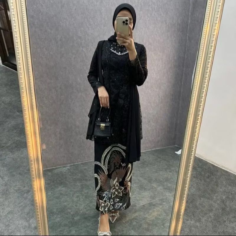 SATU SET (ROK+KEBAYA) Kebaya Kutubaru Kinara Series Kebaya Wisuda Kebaya Lamaran Kebaya Modern Baju 