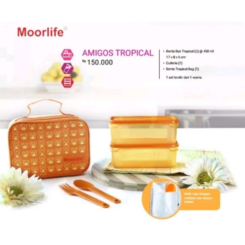 Lunch Box Set Plus Lunch Bag Amigos By Moorlife