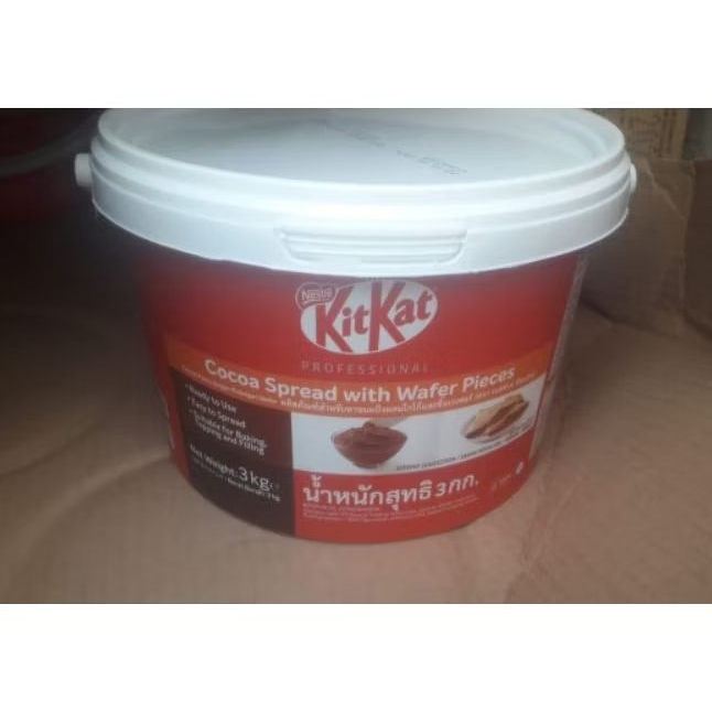 

Selai Kit Kat 3kg/cokelat filling/Cocoa spread with wafer pieces