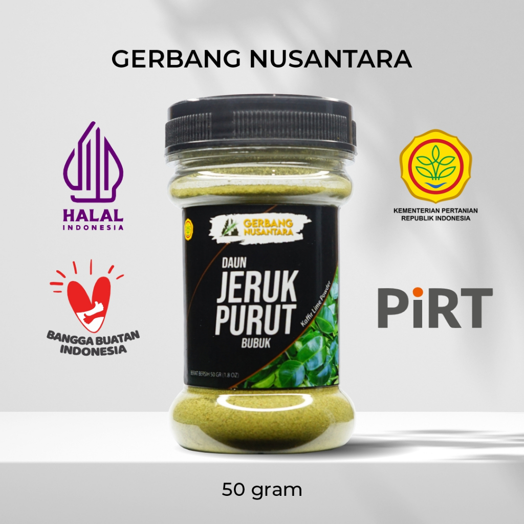 

Gerbang Nusantara Rempah Daun Jeruk Purut Bubuk / Kaffir Lime Leaf