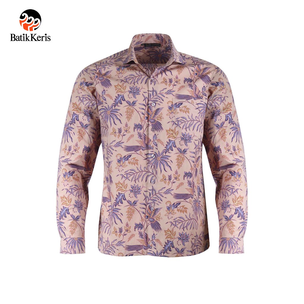 Batik Keris Kemeja Batik Slimfit Lengan Panjang Keris Alas-Alasan Peksi Katon