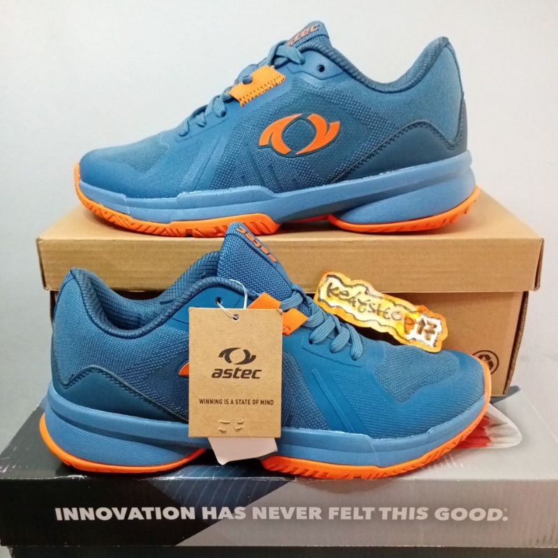 Sepatu Badminton Astec Igor badminton teal orange original