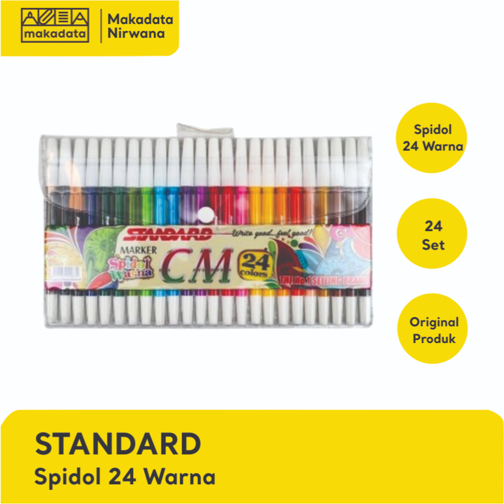 

STANDARD SPIDOL WARNA CM-2 24 WARNA (1 PACK)