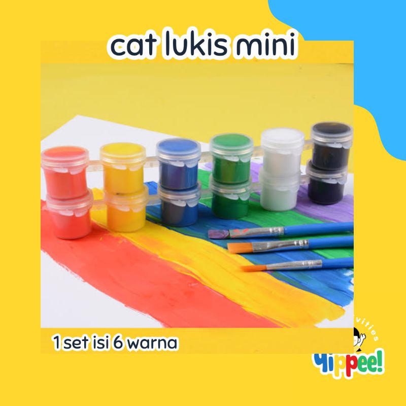 

cat lukis mini 1set isi 6 warna