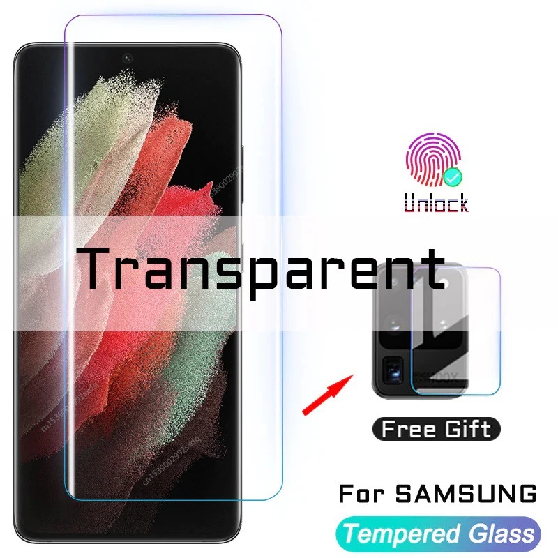 Tempered Glass Samsung S21 Plus S21 Ultra Tempered Glass Ceramic Full CURVED