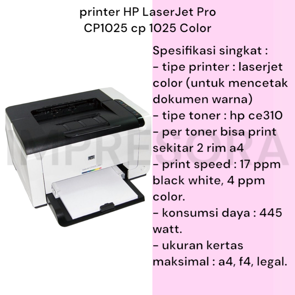 printer HP LaserJet Pro CP1025 cp 1025 Color