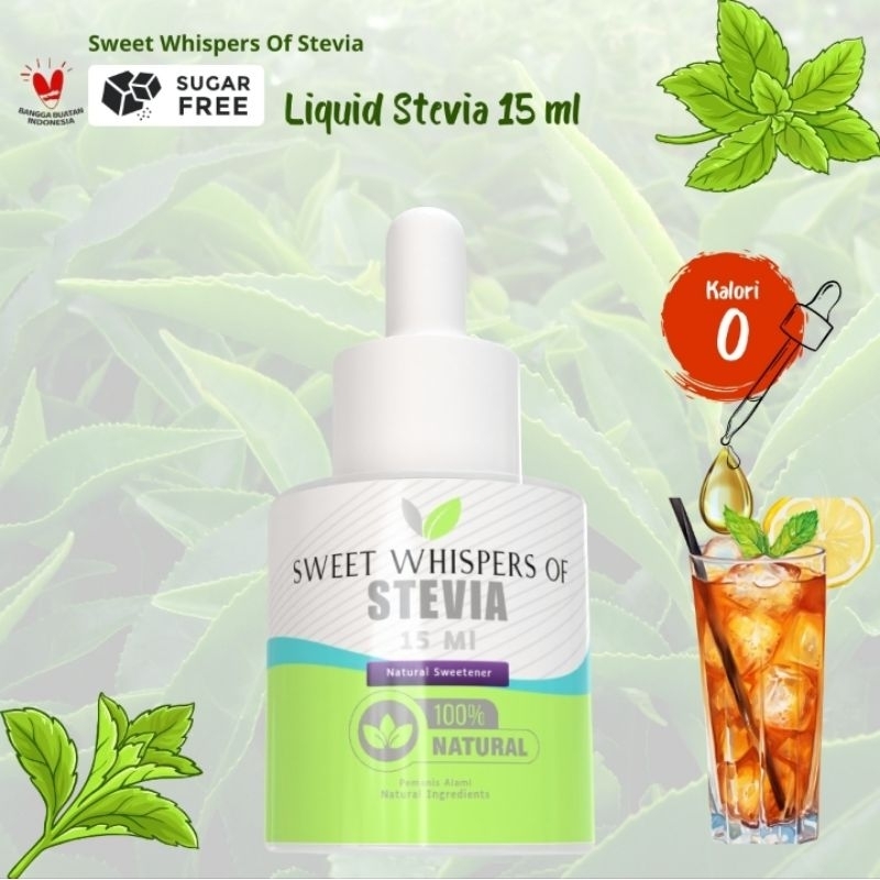 

Stevia Liquid Sweet Whispers Of Stevia Pemanis Alami Pengganti Gula15 Ml