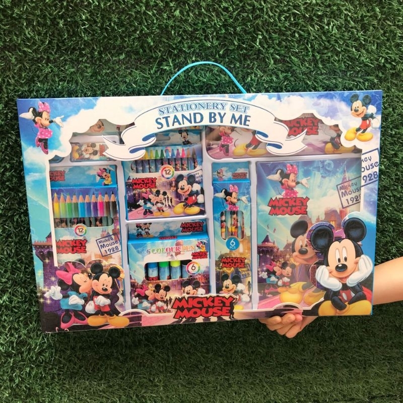 

stationery set mickey mouse besar | set alat tulis besar mickey mouse | kado anak | alat tulis mickey mouse | kado anak sekolah
