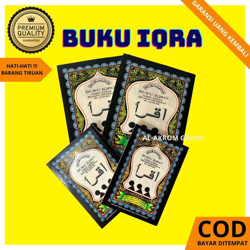 Buku Bacaan Iqra Untuk Belajar Mengaji Dewasa Anak