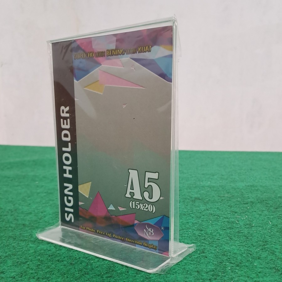 

SIGN HOLDER NB T A5 (15X20)NB