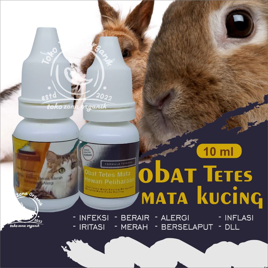 Obat Tetes Mata Kucing Obat Sakit Mata Kucing Belekan Iritasi Infeksi Berair, Berselaput, Alergi