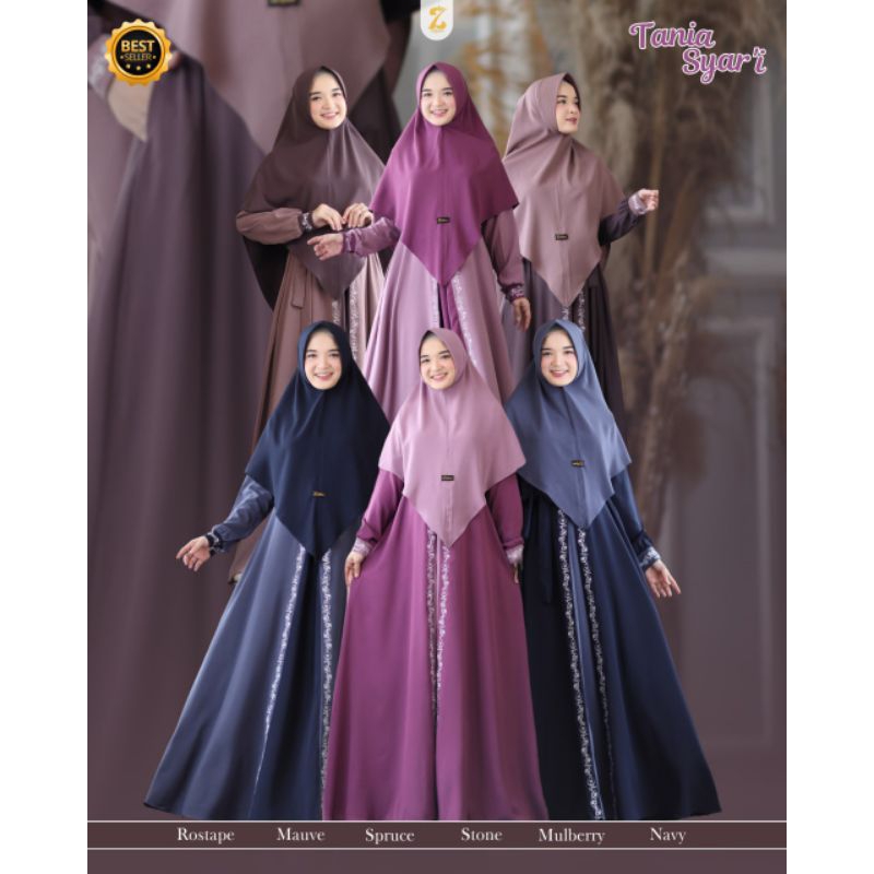 GAMIS TANIA SYAR'I BY ZULFANA OFFICIAL PRE-ORDER ❗