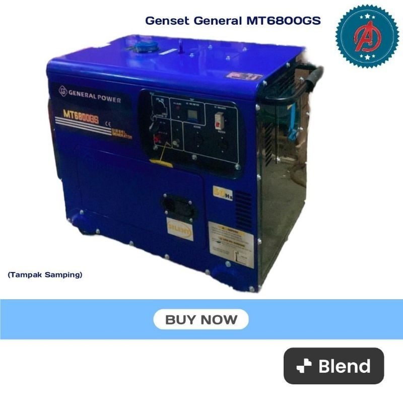 Mesin Genset General Power MT6800GS Silent (5000 Watt 1 Phase)