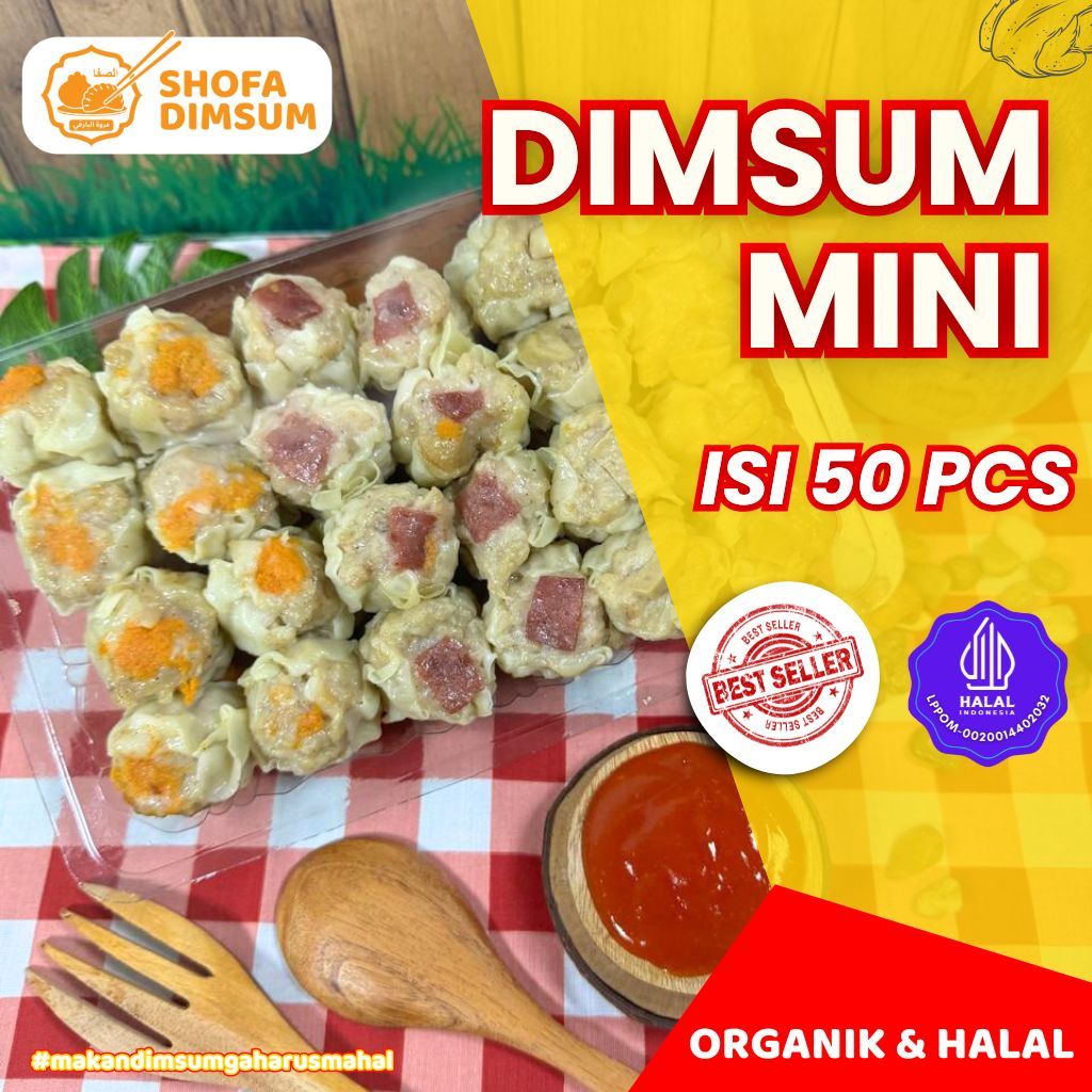 

Dimsum Mini Ayam Frozen isi 50 pcs Gratis Saos Halal & Nikmat